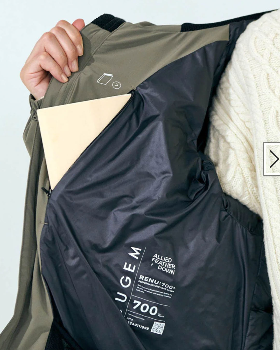 JUGEM ALLIED DOWN FRONT SWING JKT