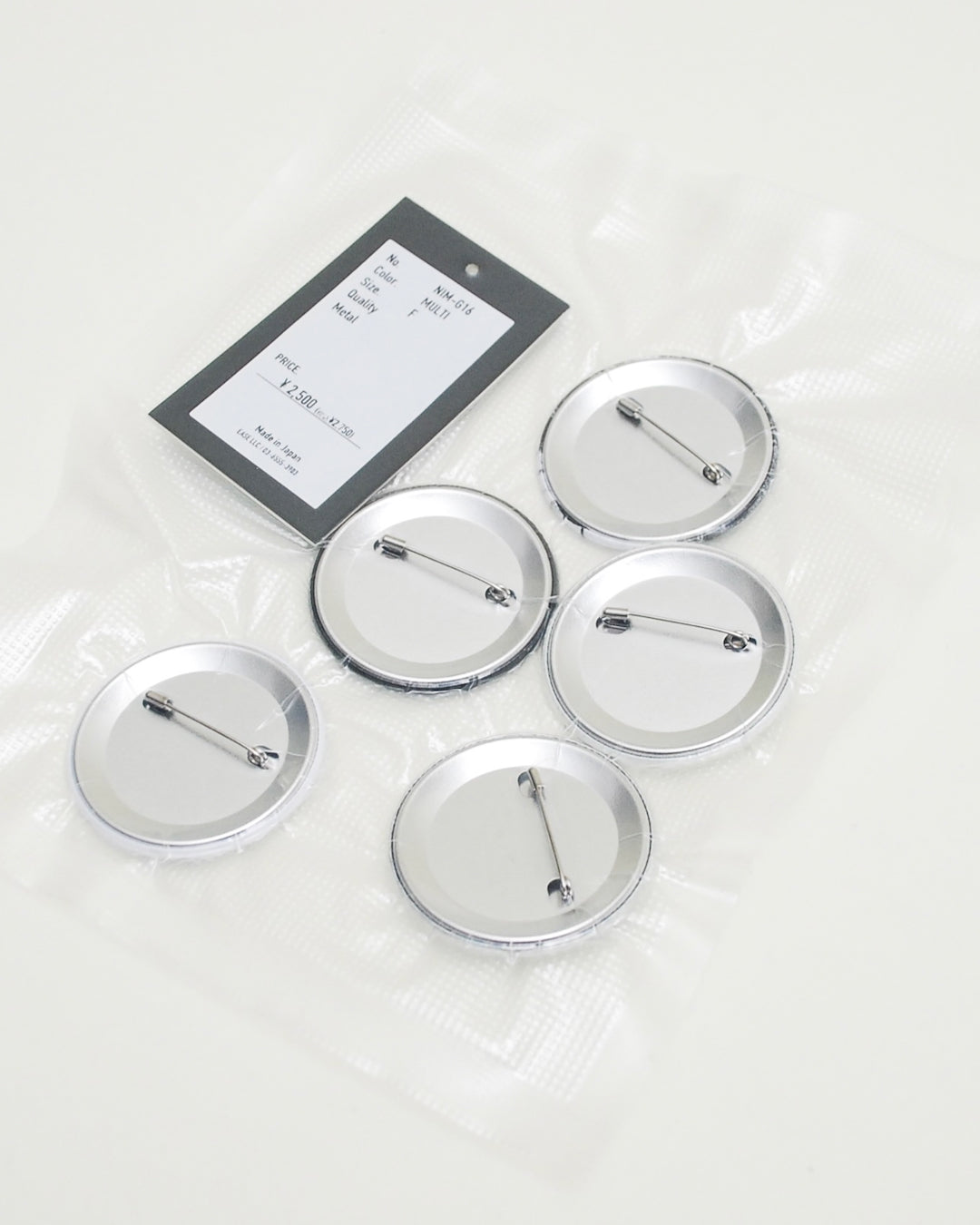 NISHIMOTO IS THE MOUTH METAL BADGE 5P SET