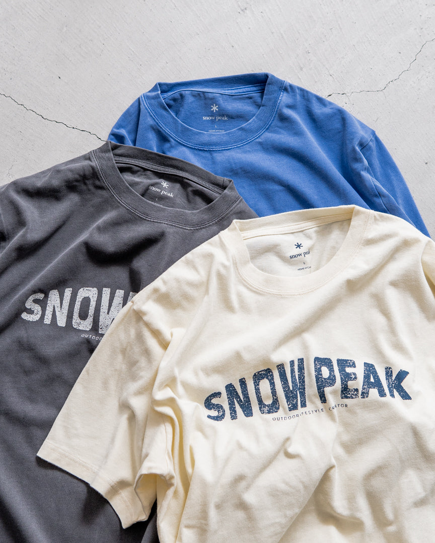 snow peak Recycled Cotton Dyed T-Shirt
