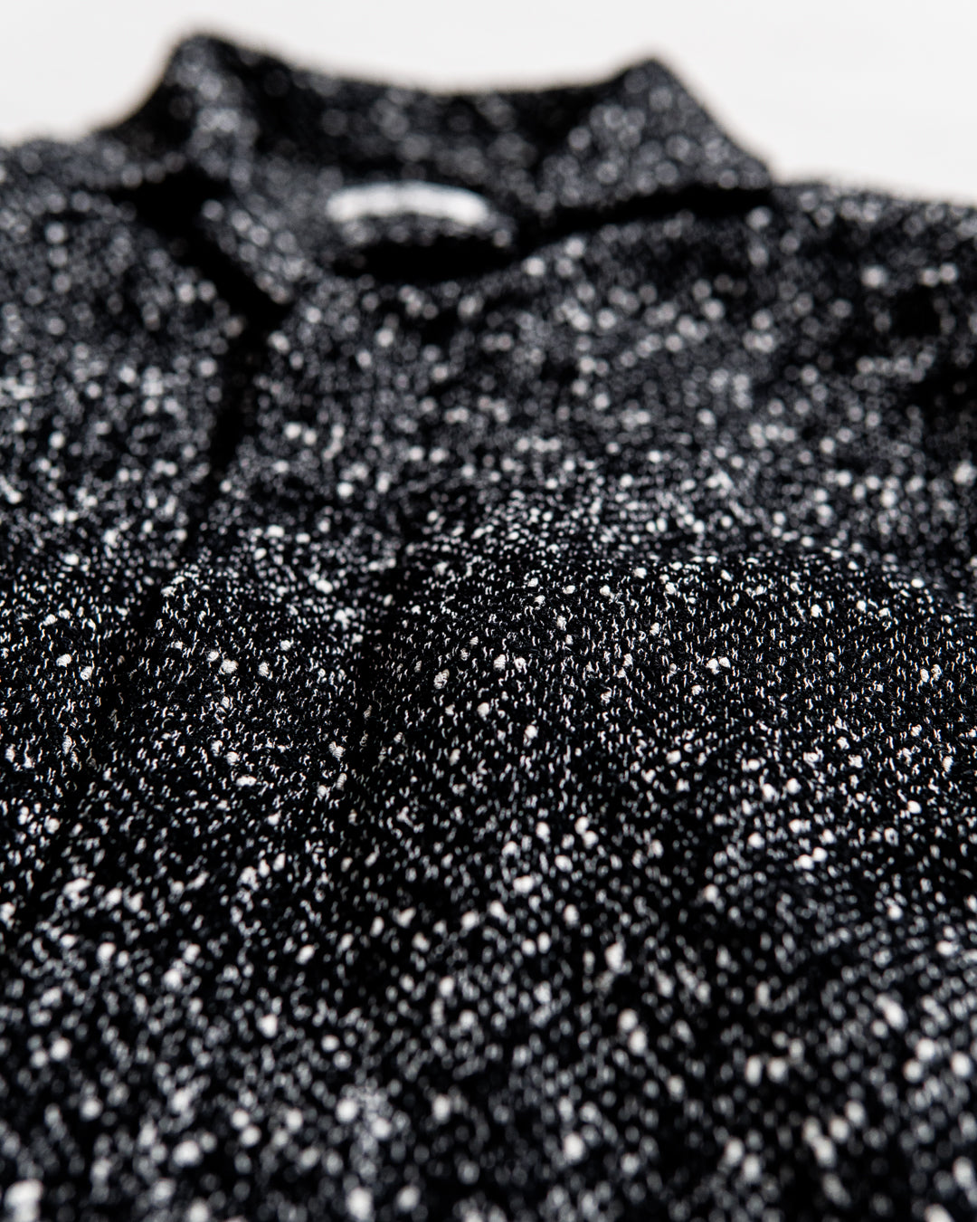 INTERIM DEADSTOCK HYPER BIG FLY FRONT SHIIRTS JACKET - TEXTURED DONEGAL BOUCLÉ
