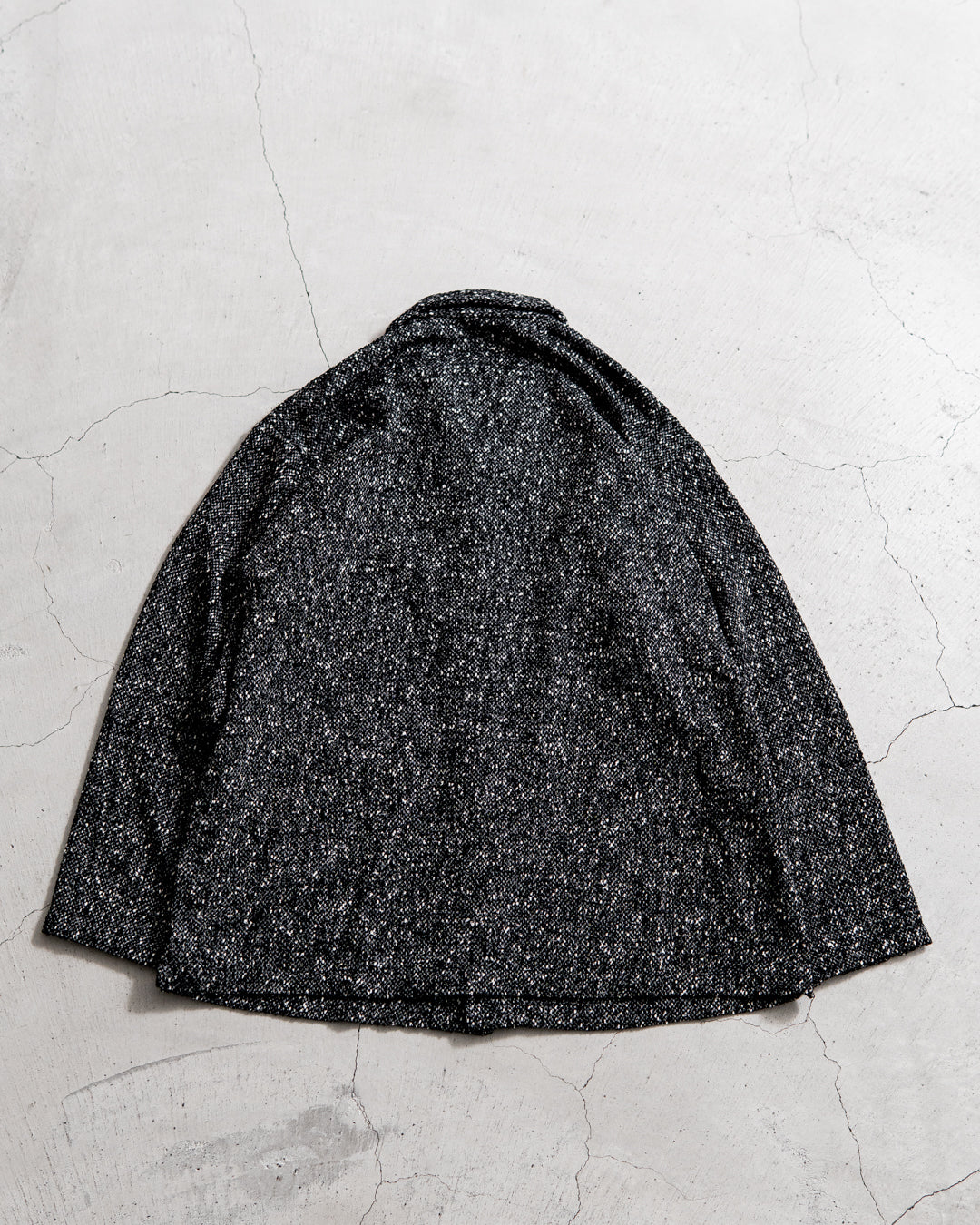 INTERIM DEADSTOCK HYPER BIG FLY FRONT SHIIRTS JACKET - TEXTURED DONEGAL BOUCLÉ