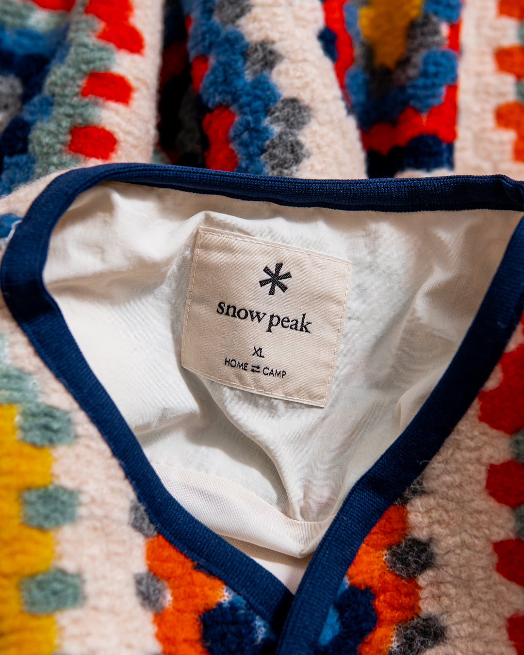snow peak Wool Jacquard Cardigan