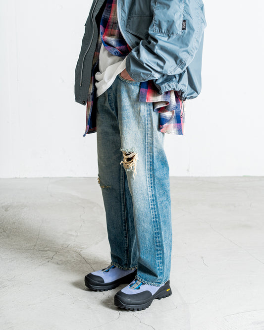 INTERIM VINTAGE WASHED "1953XX GRUNGE" SHUTTLE DENIM TROUSERS