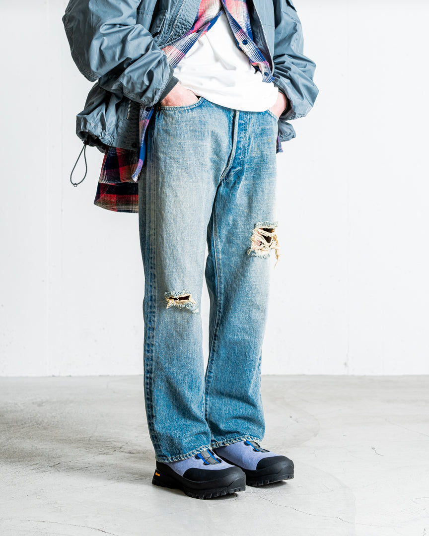 INTERIM VINTAGE WASHED "1953XX GRUNGE" SHUTTLE DENIM TROUSERS