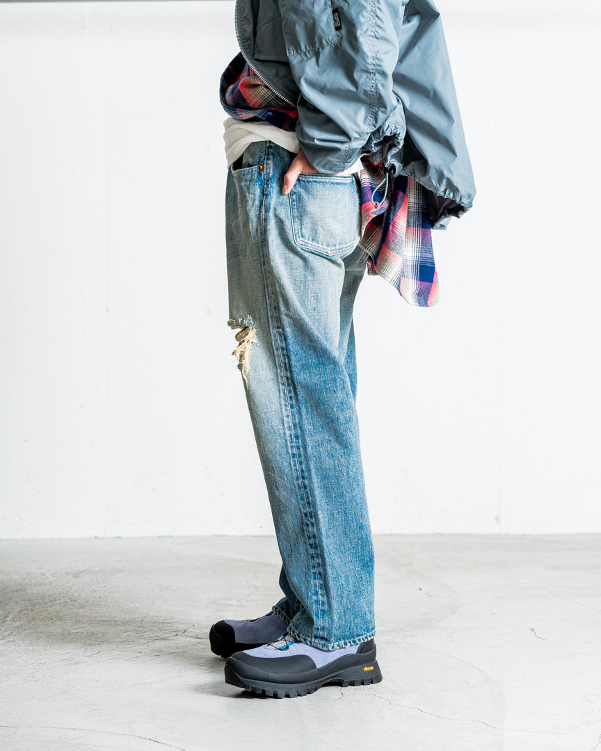 INTERIM VINTAGE WASHED "1953XX GRUNGE" SHUTTLE DENIM TROUSERS