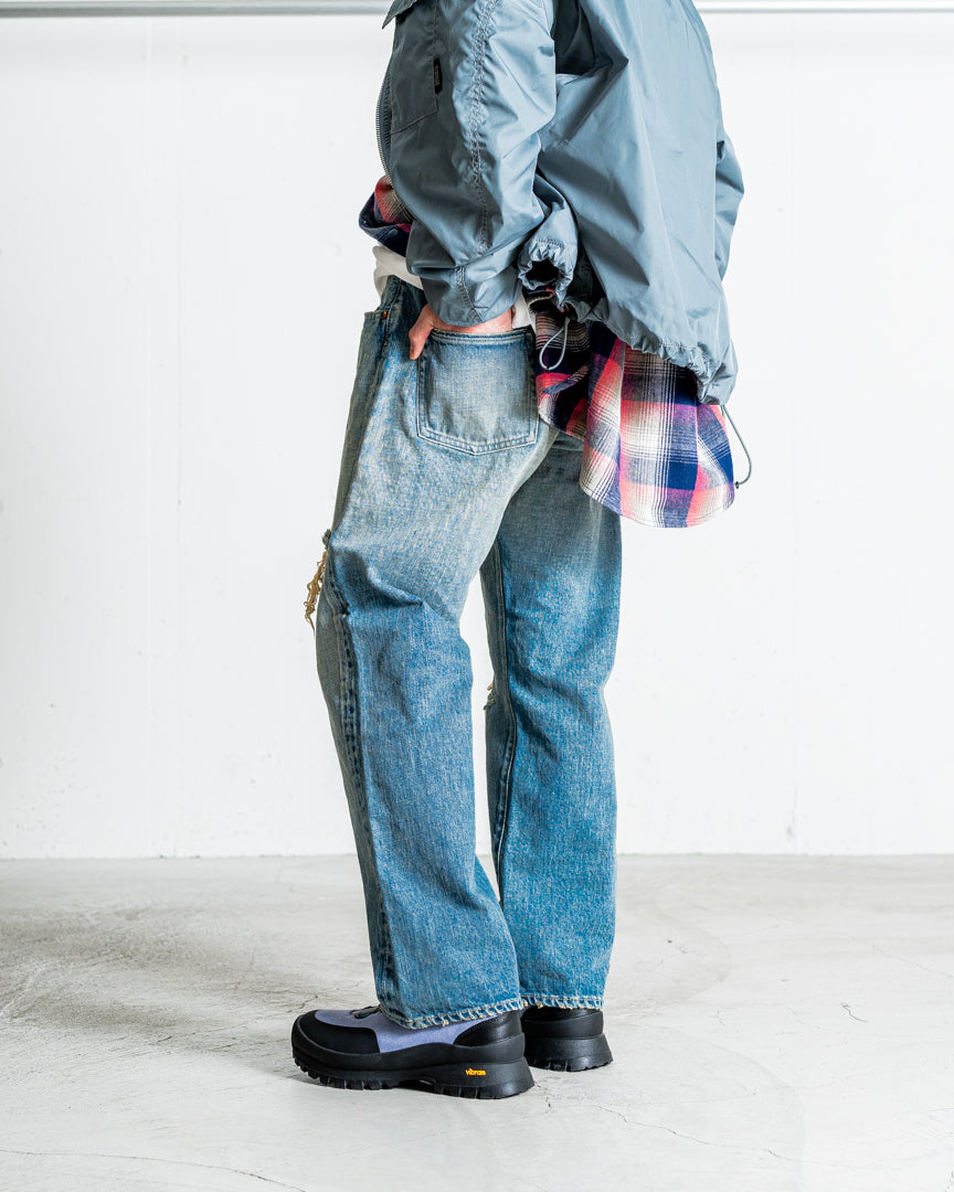 INTERIM VINTAGE WASHED "1953XX GRUNGE" SHUTTLE DENIM TROUSERS