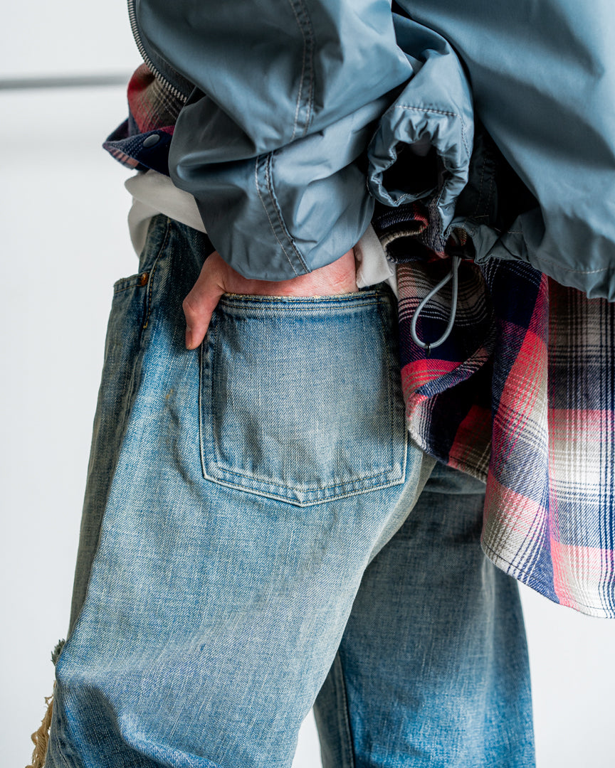 INTERIM VINTAGE WASHED "1953XX GRUNGE" SHUTTLE DENIM TROUSERS