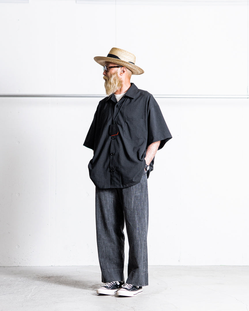 is-ness OPEN COLLAR BOX SHIRTS