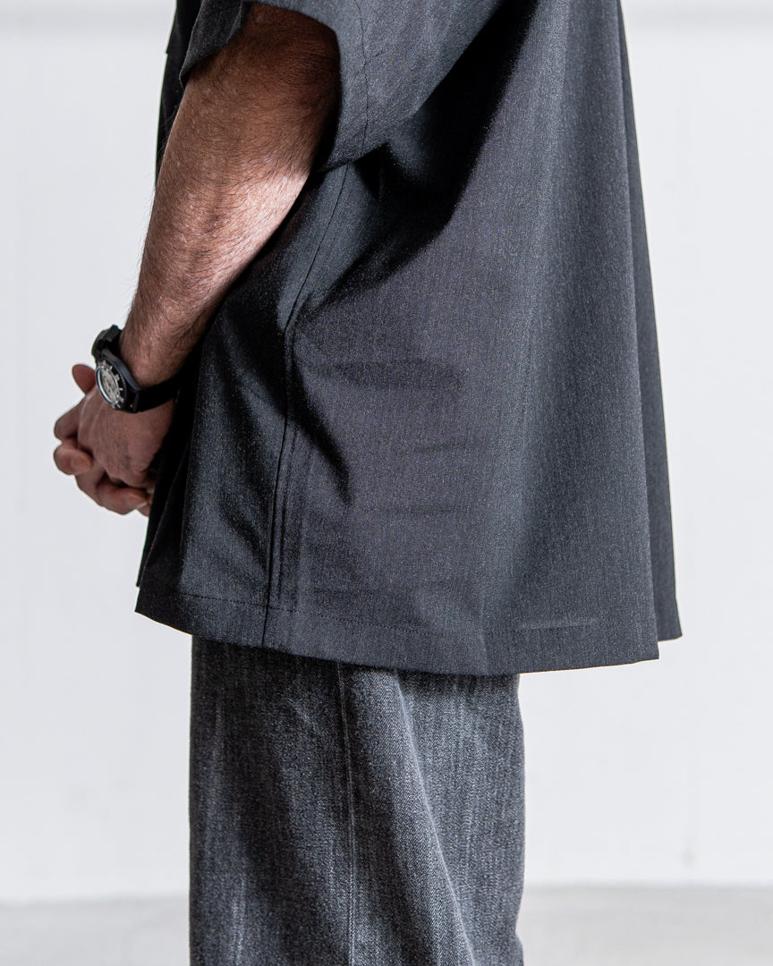is-ness OPEN COLLAR BOX SHIRTS