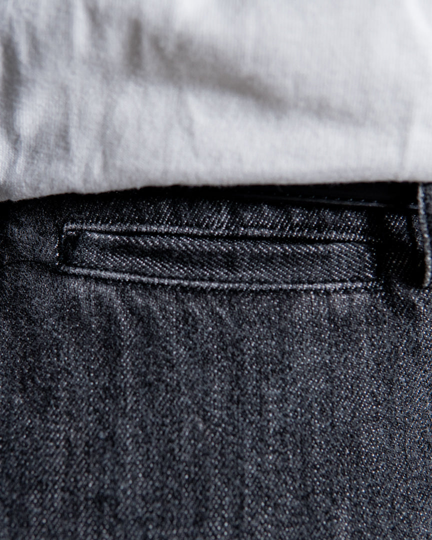 INTERIM VINTAGE FADE LIGHT DENIM MIL BAGGY TROUSER