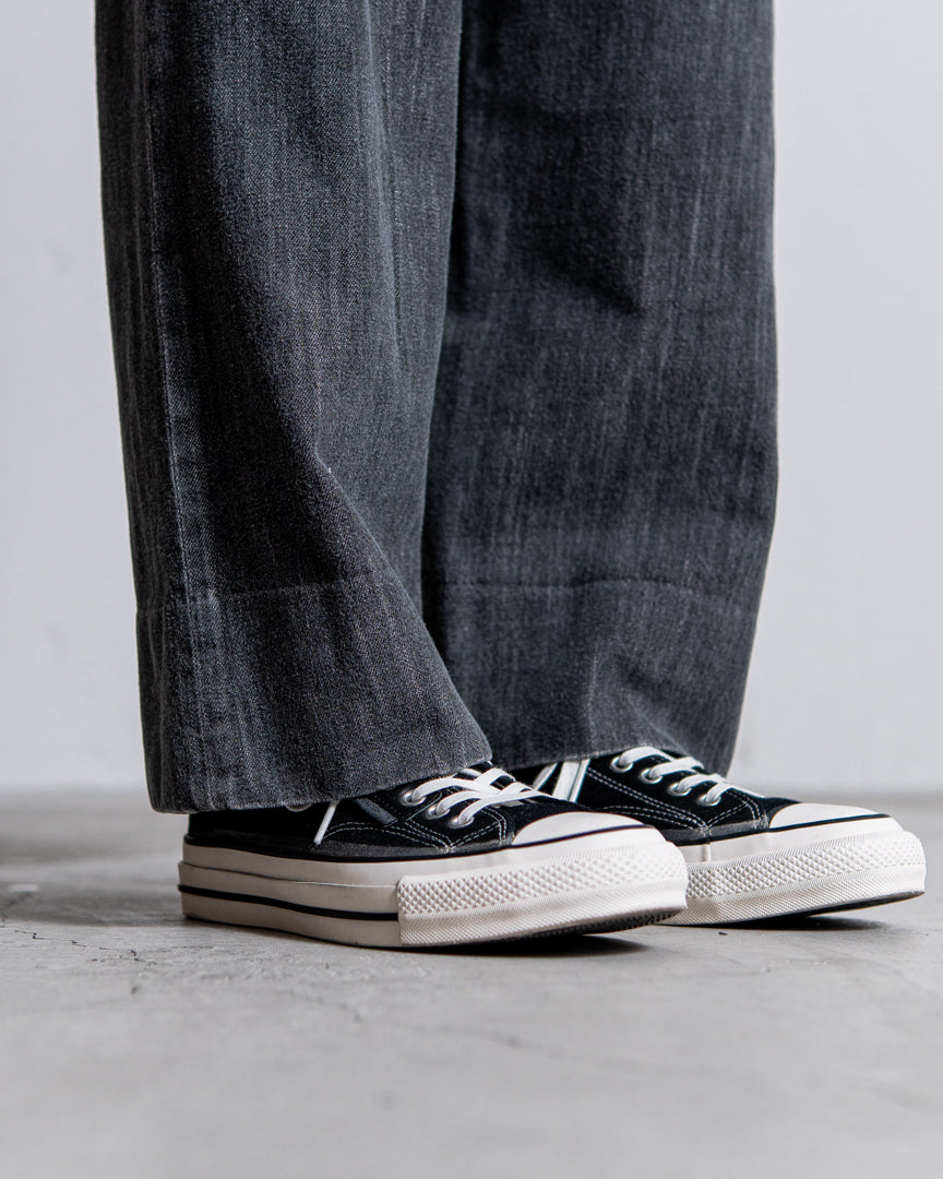 INTERIM VINTAGE FADE LIGHT DENIM MIL BAGGY TROUSER