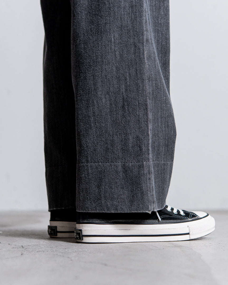 INTERIM VINTAGE FADE LIGHT DENIM MIL BAGGY TROUSER