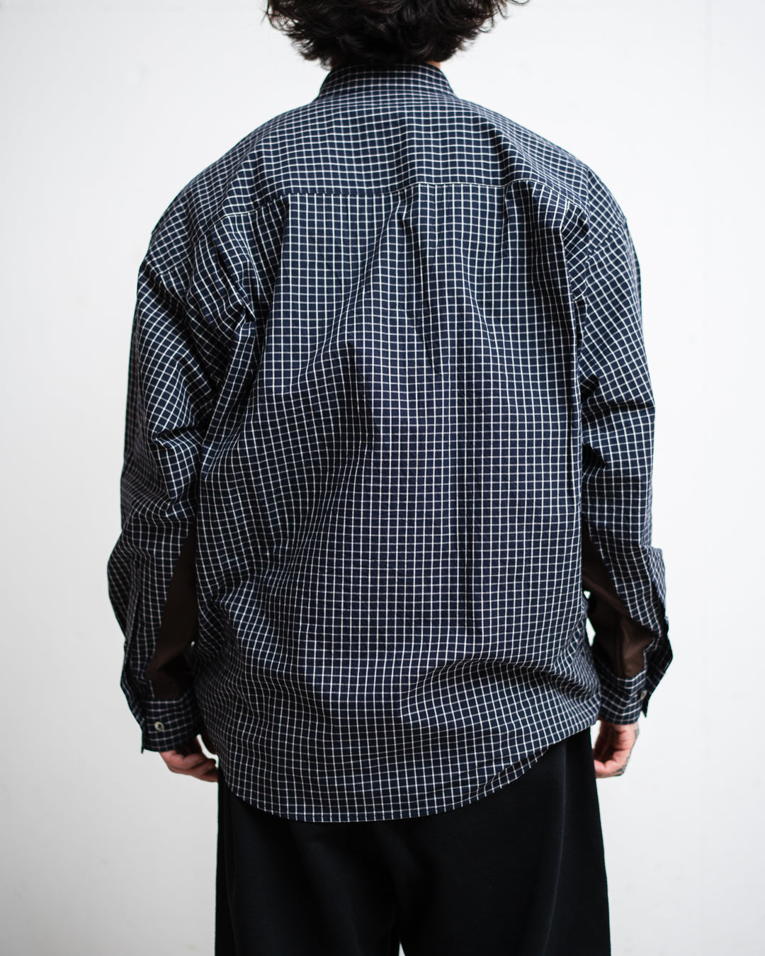 refomed WRIST PATCH SLOUCH SHIRT "CHECK"