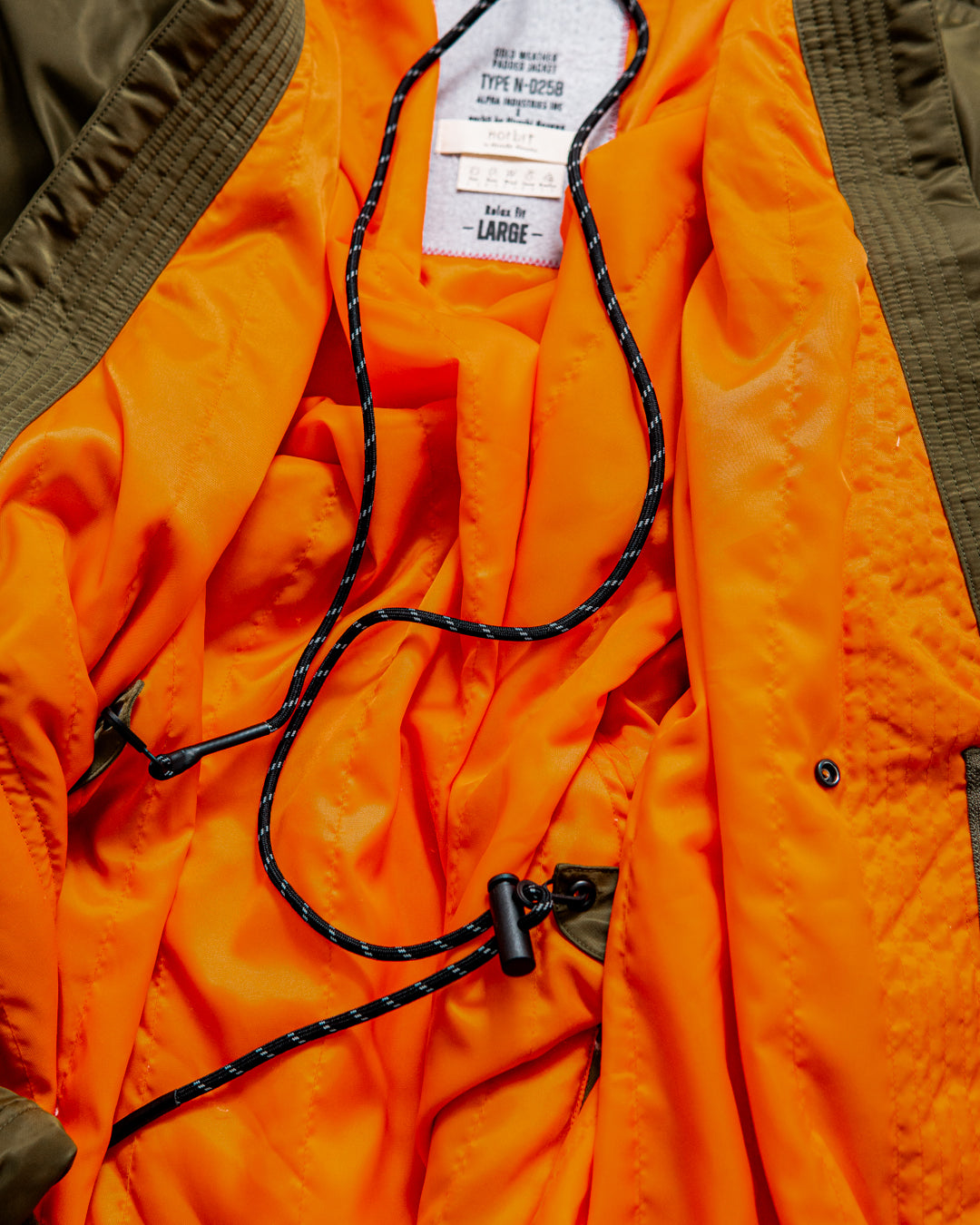 【Collaboration】norbit × Alpha industries N3B Samue Jacket
