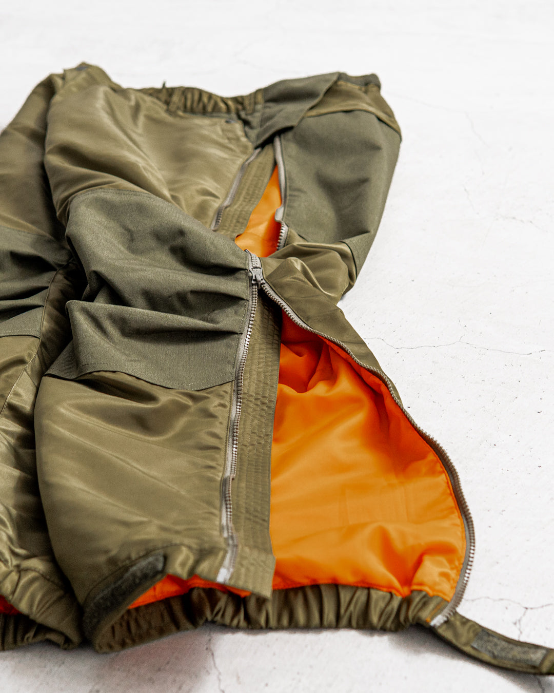 【Collaboration】norbit × Alpha industries Side-opening Padding Samue Pants