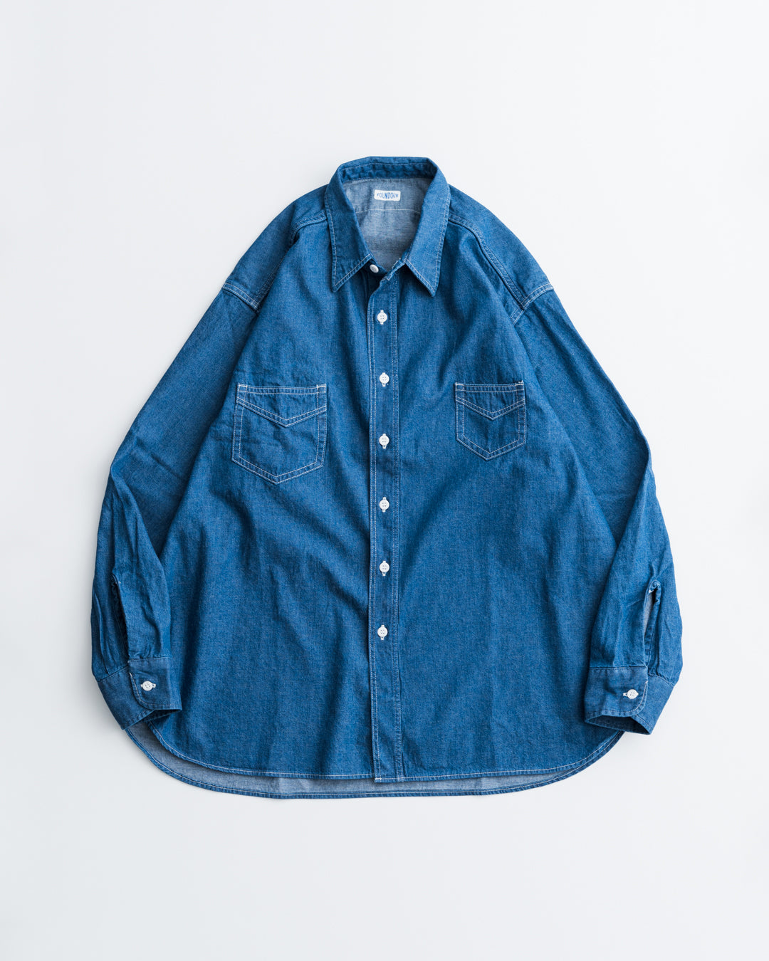FOUNDOUR (ファウンダ) 25SS DENIM SHIRTデニムシャツ2 FOUNDOUR - ファウンダ 25SS DENIM SHIRT(015FD251016)ONE WASH