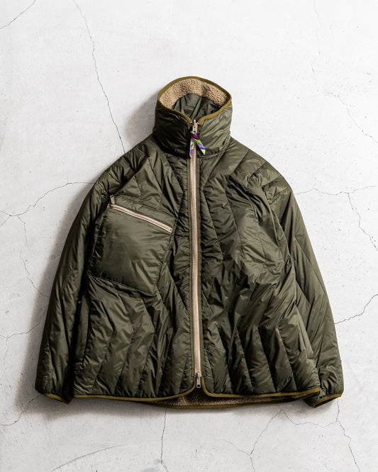 【collaboration】 is-ness × TAION REVERSIBLE FLEECE DOWN JACKET