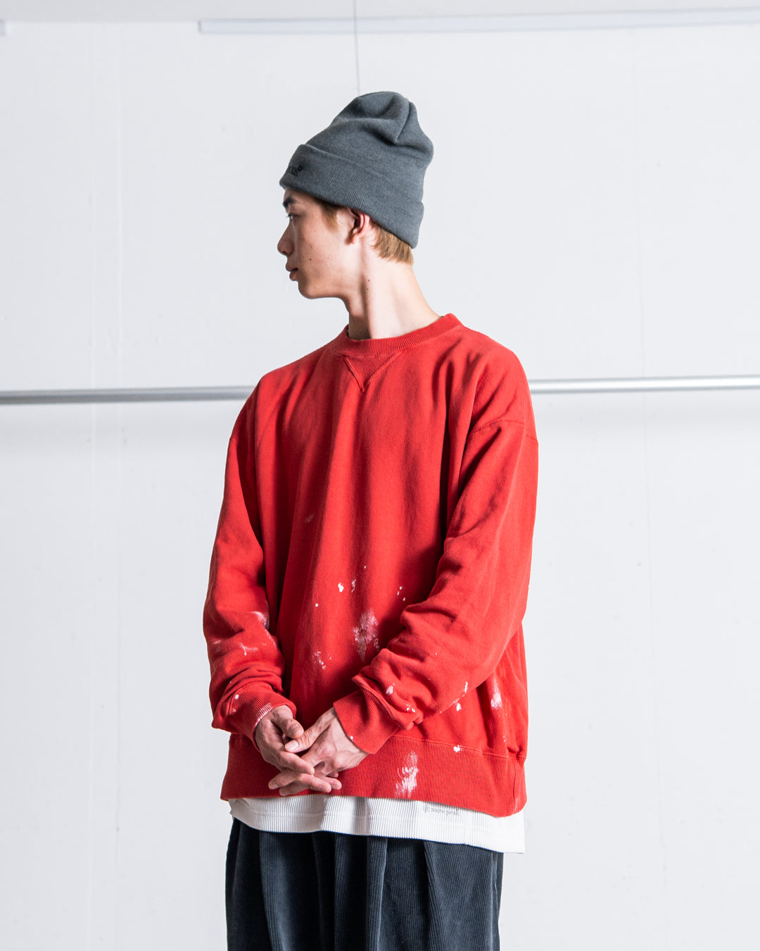 INTERIM VINTAGE FADE BOTH V-GAZETTE SWEAT SHIRT