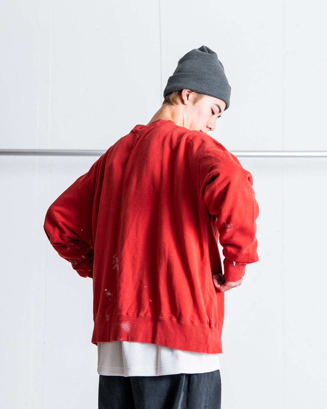 INTERIM VINTAGE FADE BOTH V-GAZETTE SWEAT SHIRT