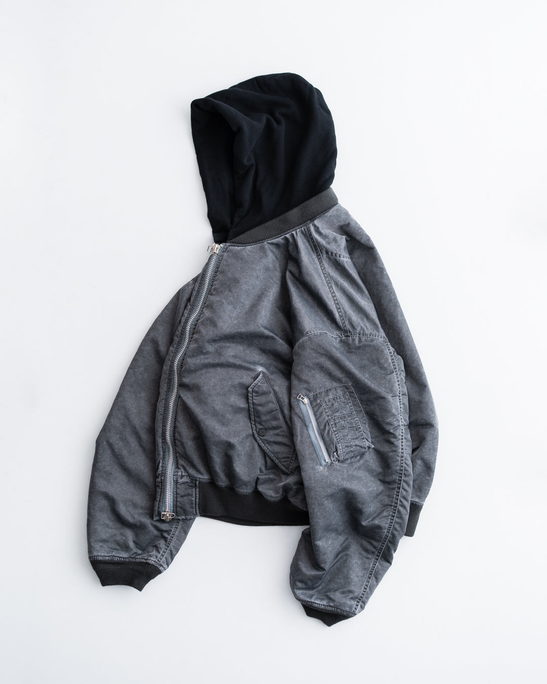 ROTOL Acid Dye Hooded Bomber Blouson