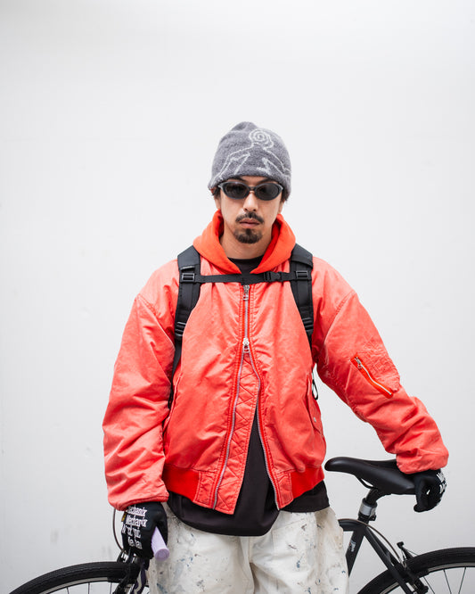 ROTOL Acid Dye Hooded Bomber Blouson