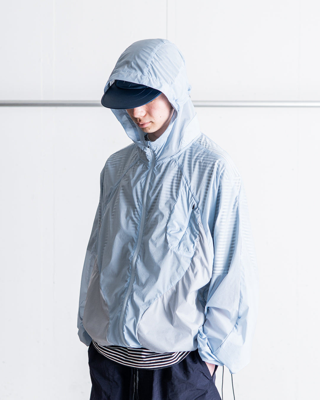 NINE point NINE Lagoon Transparent Windbreaker Jacket