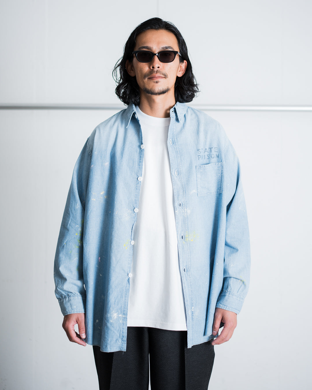 BOWWOW STATE PRISON CHAMBRAY SHIRT