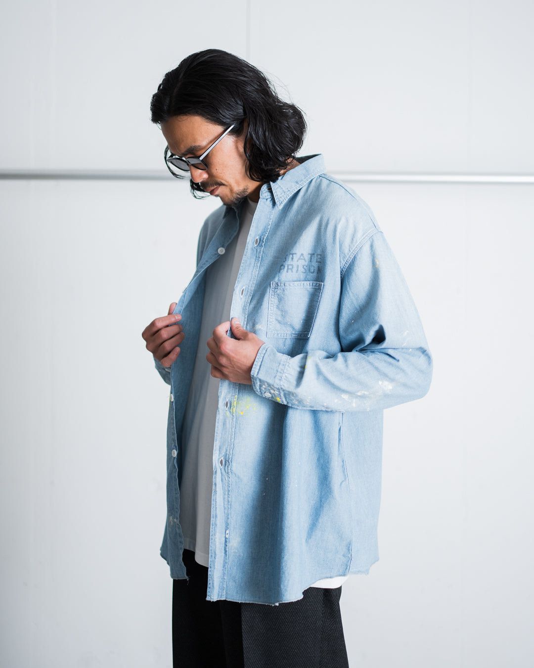 BOWWOW STATE PRISON CHAMBRAY SHIRT