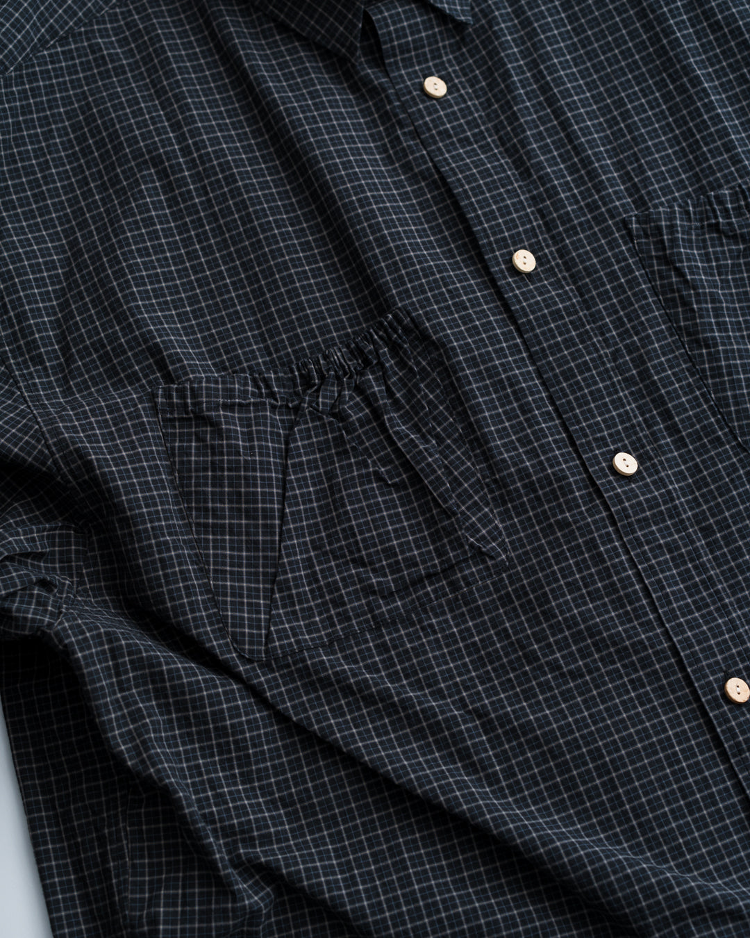 refomed WRIST PATCH WIDE SHIRT "CHECK"