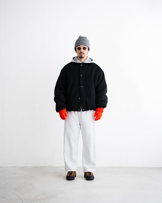SandWaterr RESEARCHED PADDED BLOUSON / WOOL MIX MELTON