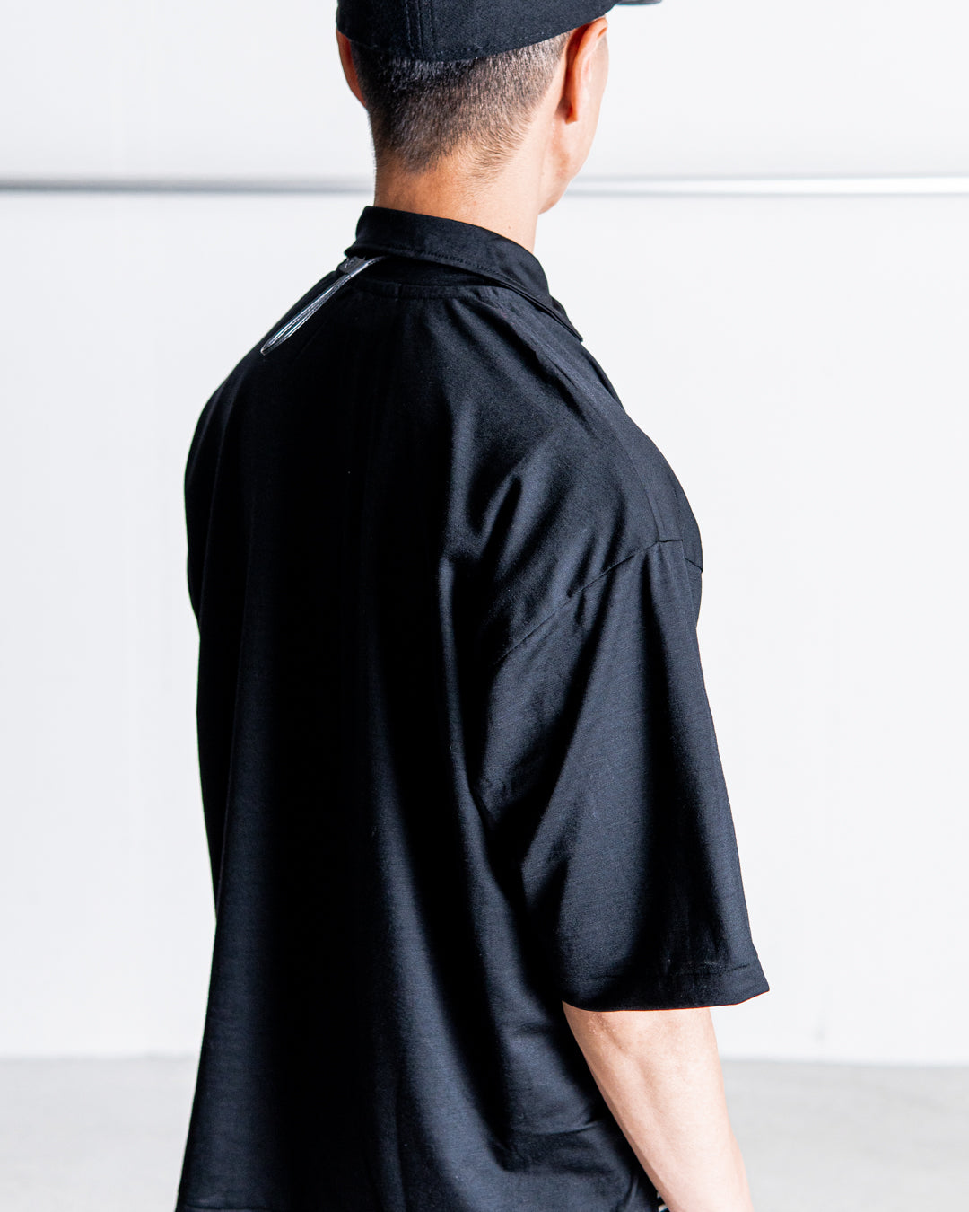 INTERIM HYPER BIG EXTRA FINE MERINO WOOL JERSEY POLO SHIRT