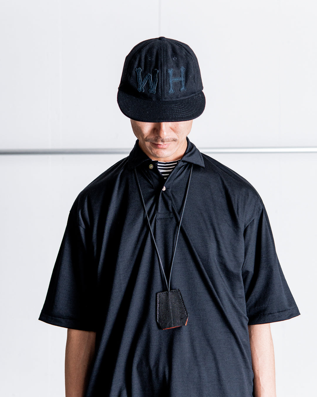 INTERIM HYPER BIG EXTRA FINE MERINO WOOL JERSEY POLO SHIRT