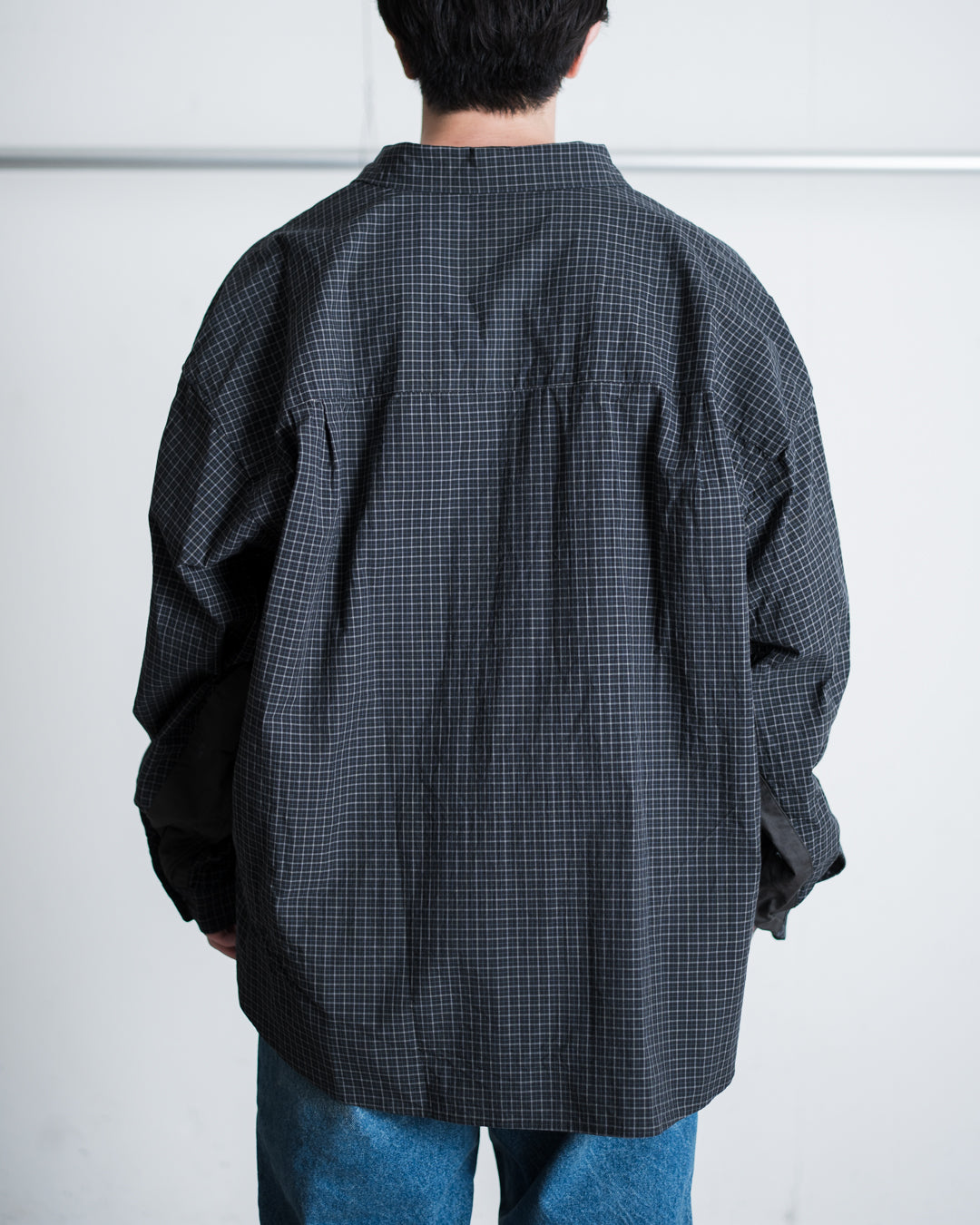 refomed WRIST PATCH WIDE SHIRT "CHECK"