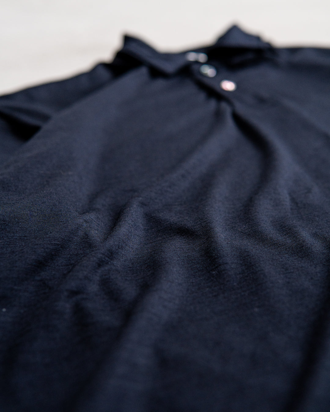 INTERIM HYPER BIG EXTRA FINE MERINO WOOL JERSEY POLO SHIRT