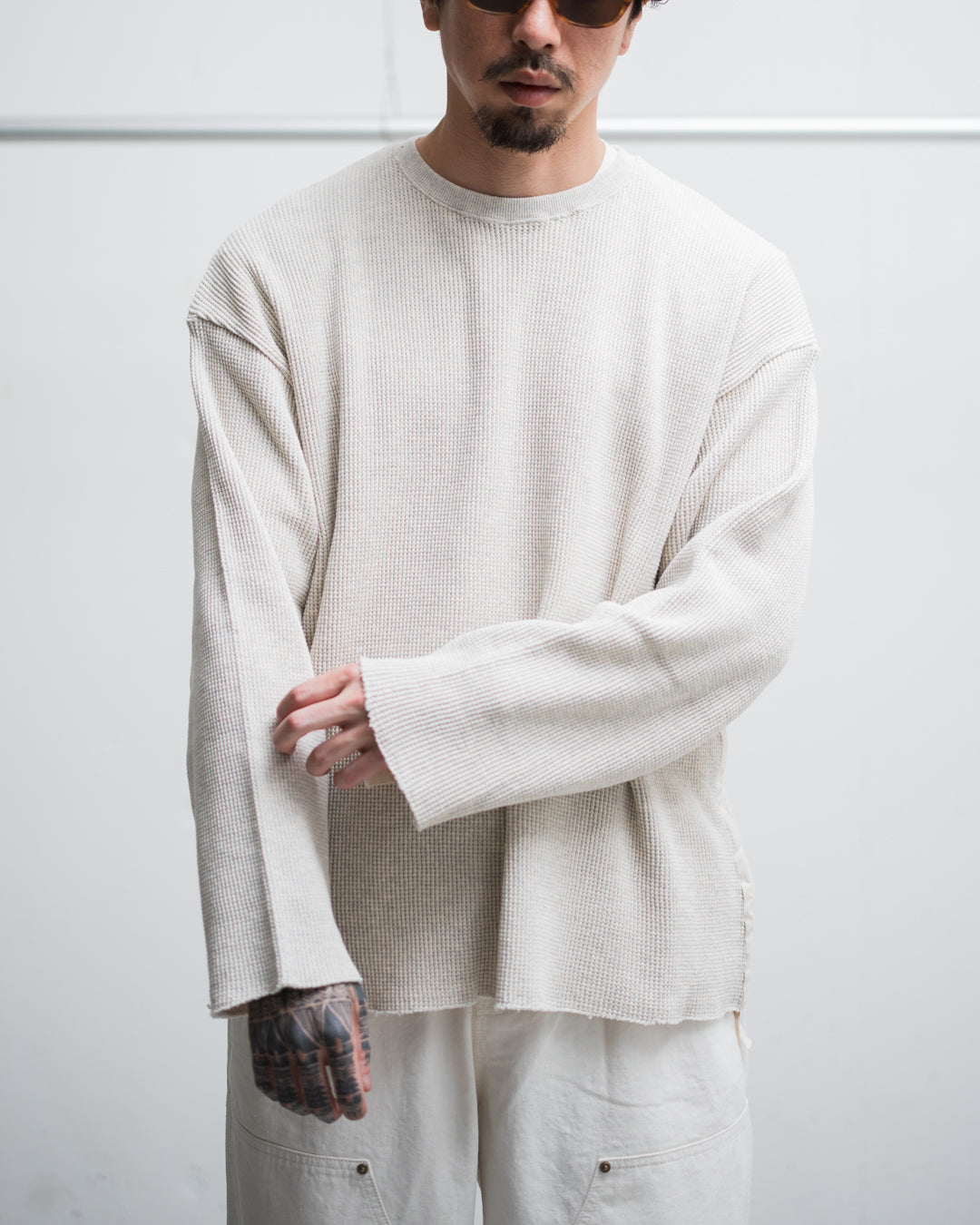 Name. WAFFLE TAPED LOOSE SLEEVE TEE