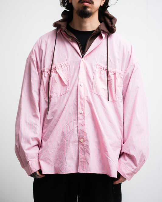 refomed WRIST PATCH WIDE SHIRT "STRIPE"