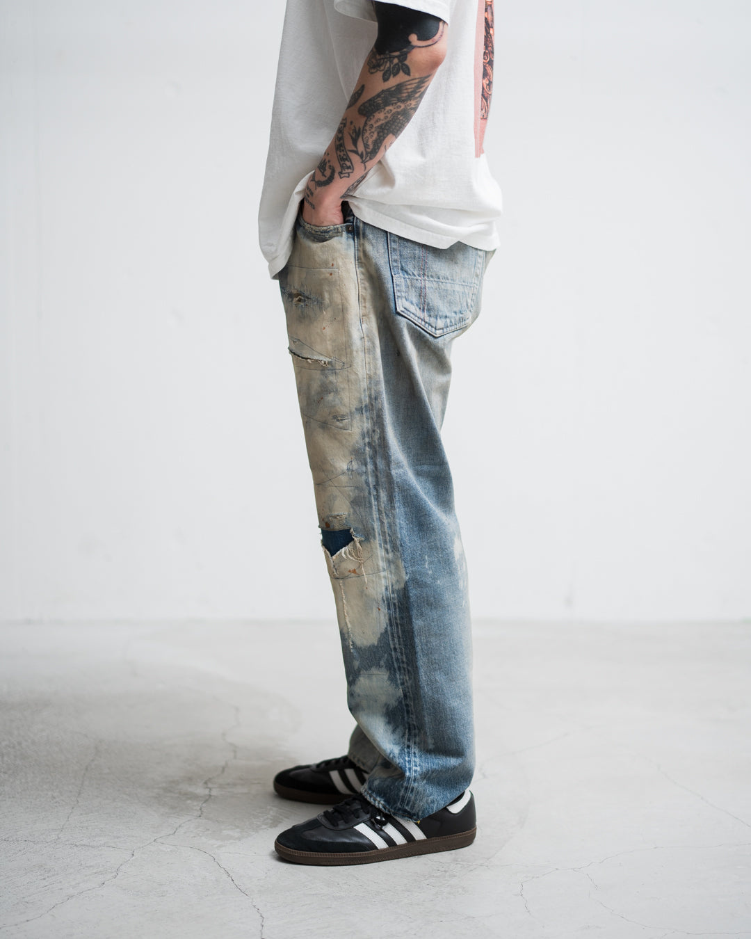 ANACHRONORM HARD REMAKED REGULAR TAPERED 5P PANTS