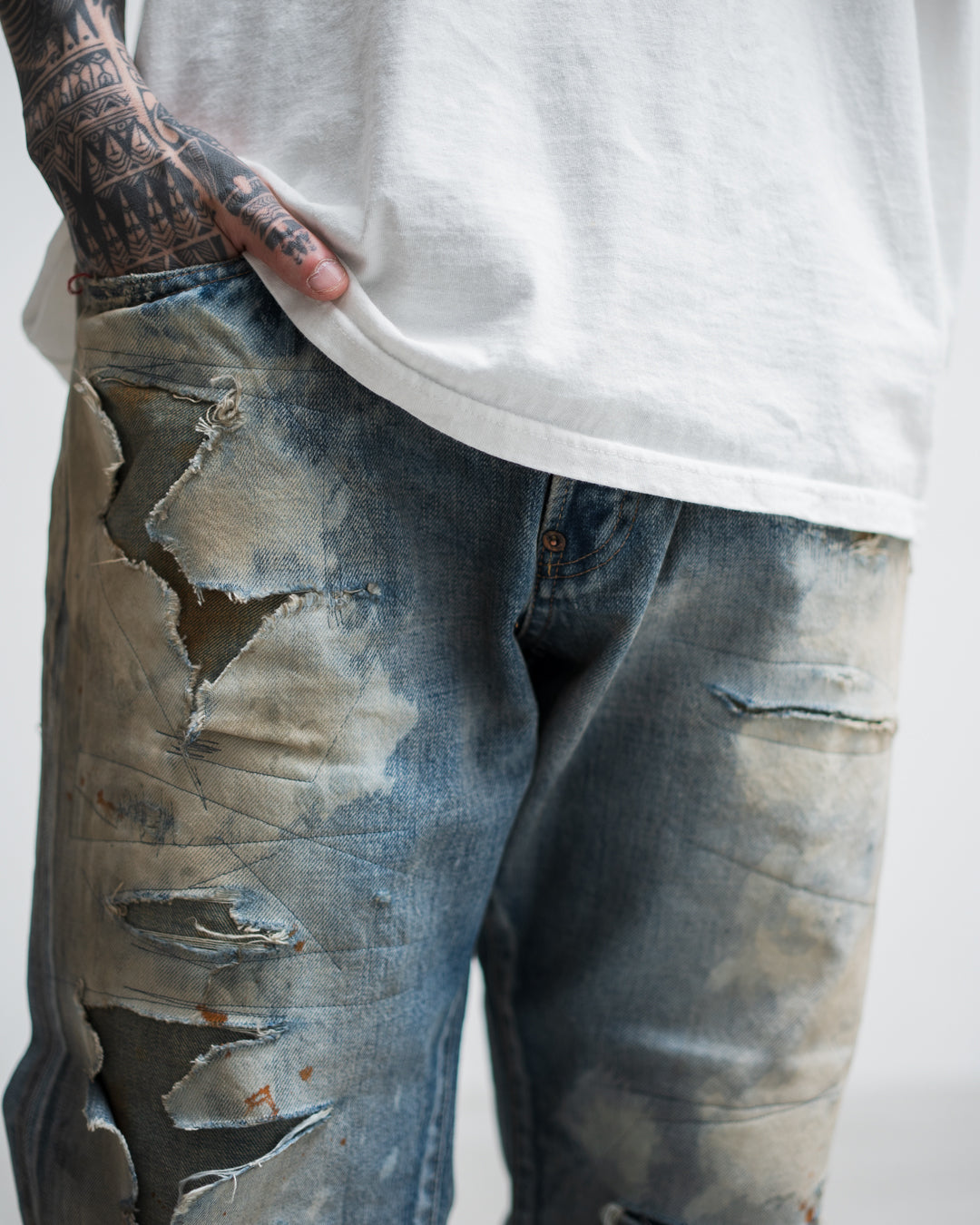ANACHRONORM HARD REMAKED REGULAR TAPERED 5P PANTS