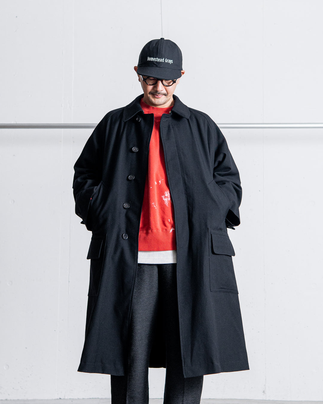 INTERIM HYPER BIG HUNTING OVER COAT - MILITARY WOOL SERGE