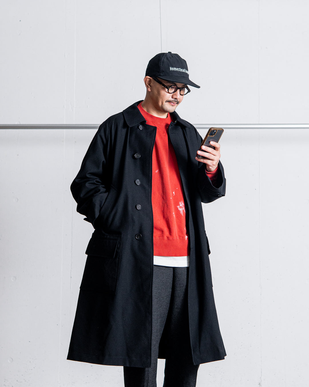 INTERIM HYPER BIG HUNTING OVER COAT - MILITARY WOOL SERGE