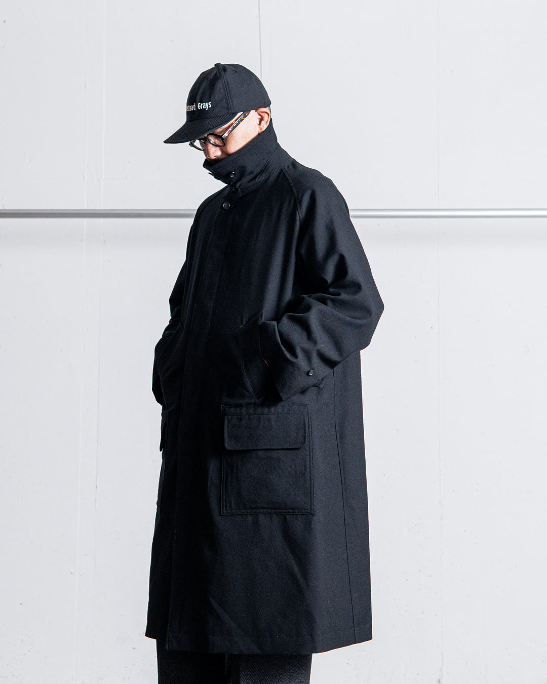 INTERIM HYPER BIG HUNTING OVER COAT - MILITARY WOOL SERGE