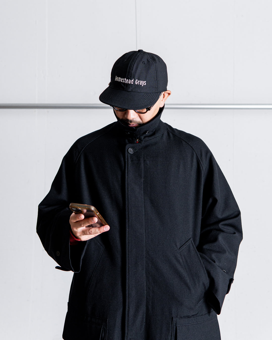 INTERIM HYPER BIG HUNTING OVER COAT - MILITARY WOOL SERGE