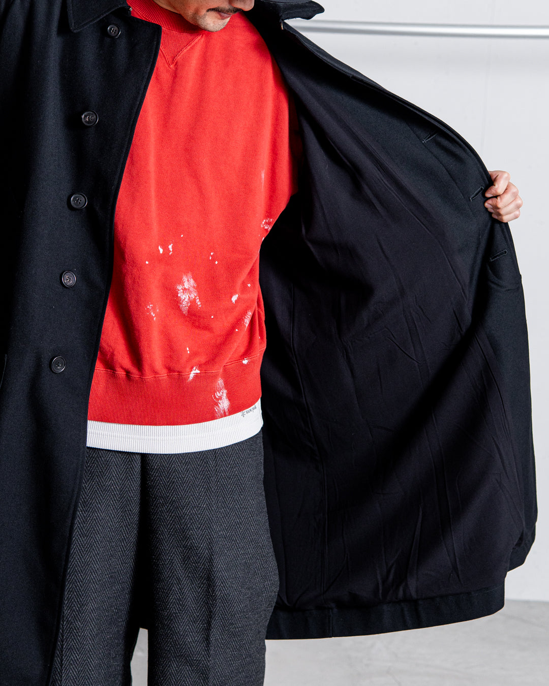 INTERIM HYPER BIG HUNTING OVER COAT - MILITARY WOOL SERGE