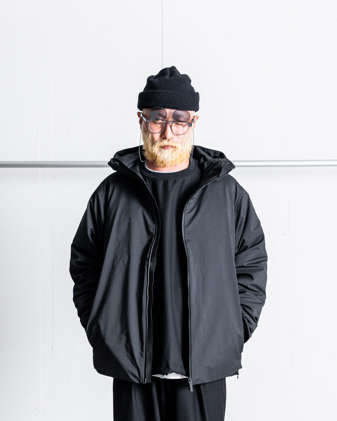 【limited】HUNTING WORLD CRAFTED BY DESCENTE.LAB ALTERNATELY WAVE DOWN HOODED JACKET