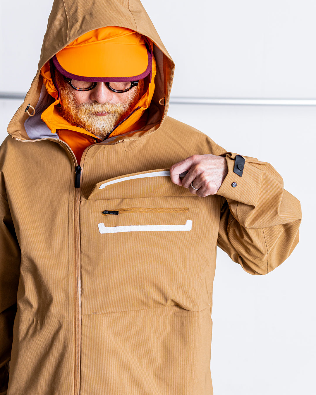【limited】HUNTING WORLD CRAFTED BY DESCENTE.LAB HARD SHELL ASYMMETRY FIELD JACKET