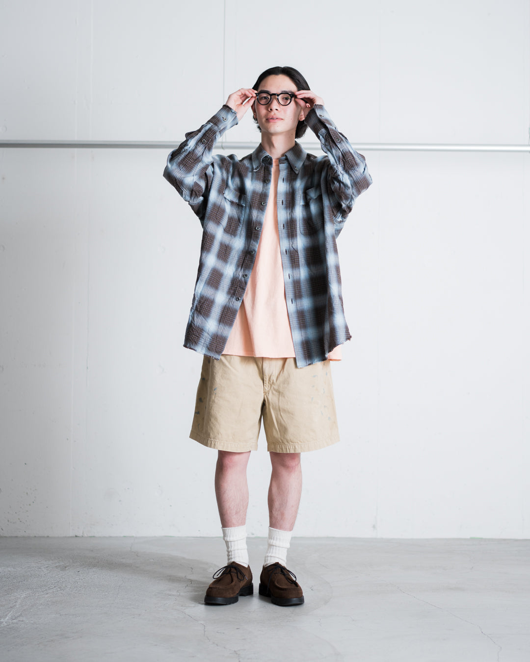 BOWWOW US ARMY KHAKI SHORTS