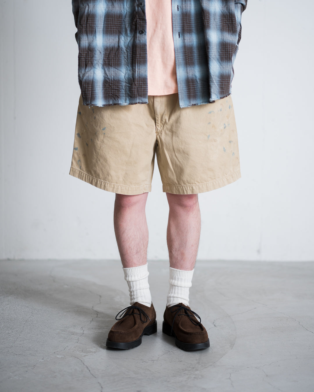 BOWWOW US ARMY KHAKI SHORTS