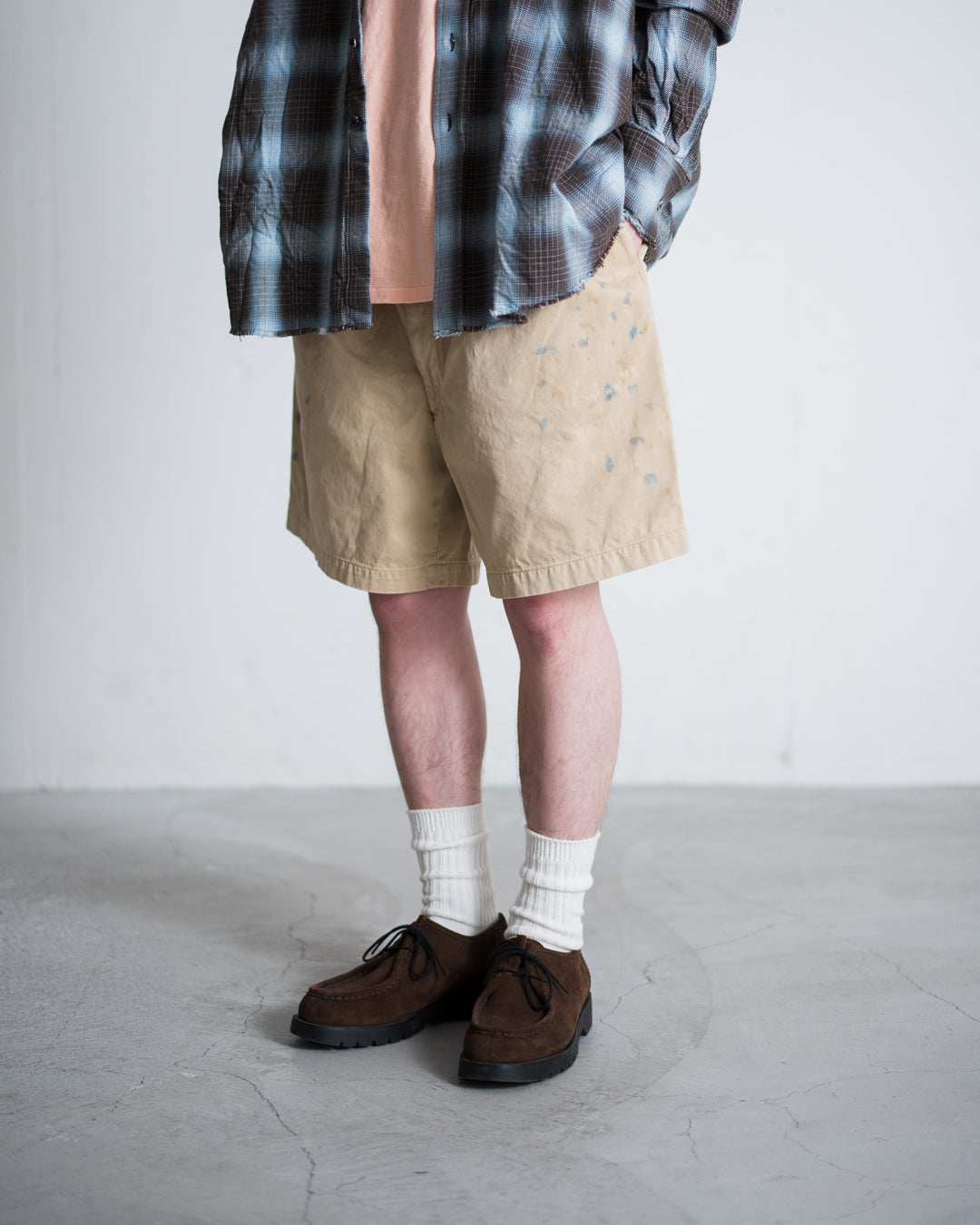BOWWOW US ARMY KHAKI SHORTS
