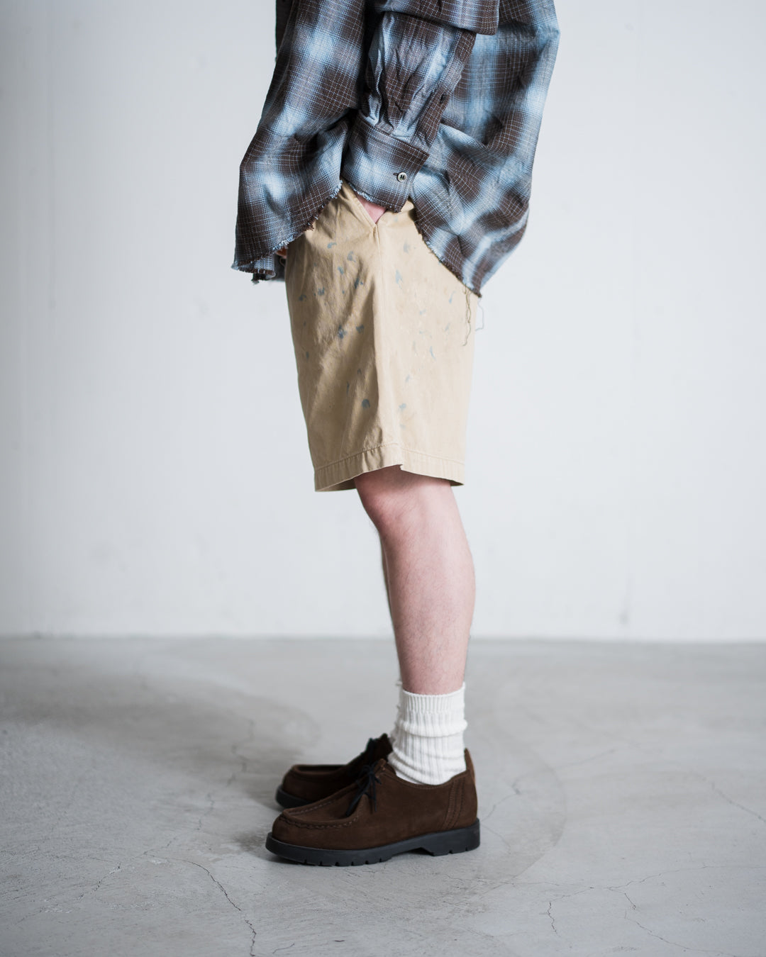 BOWWOW US ARMY KHAKI SHORTS
