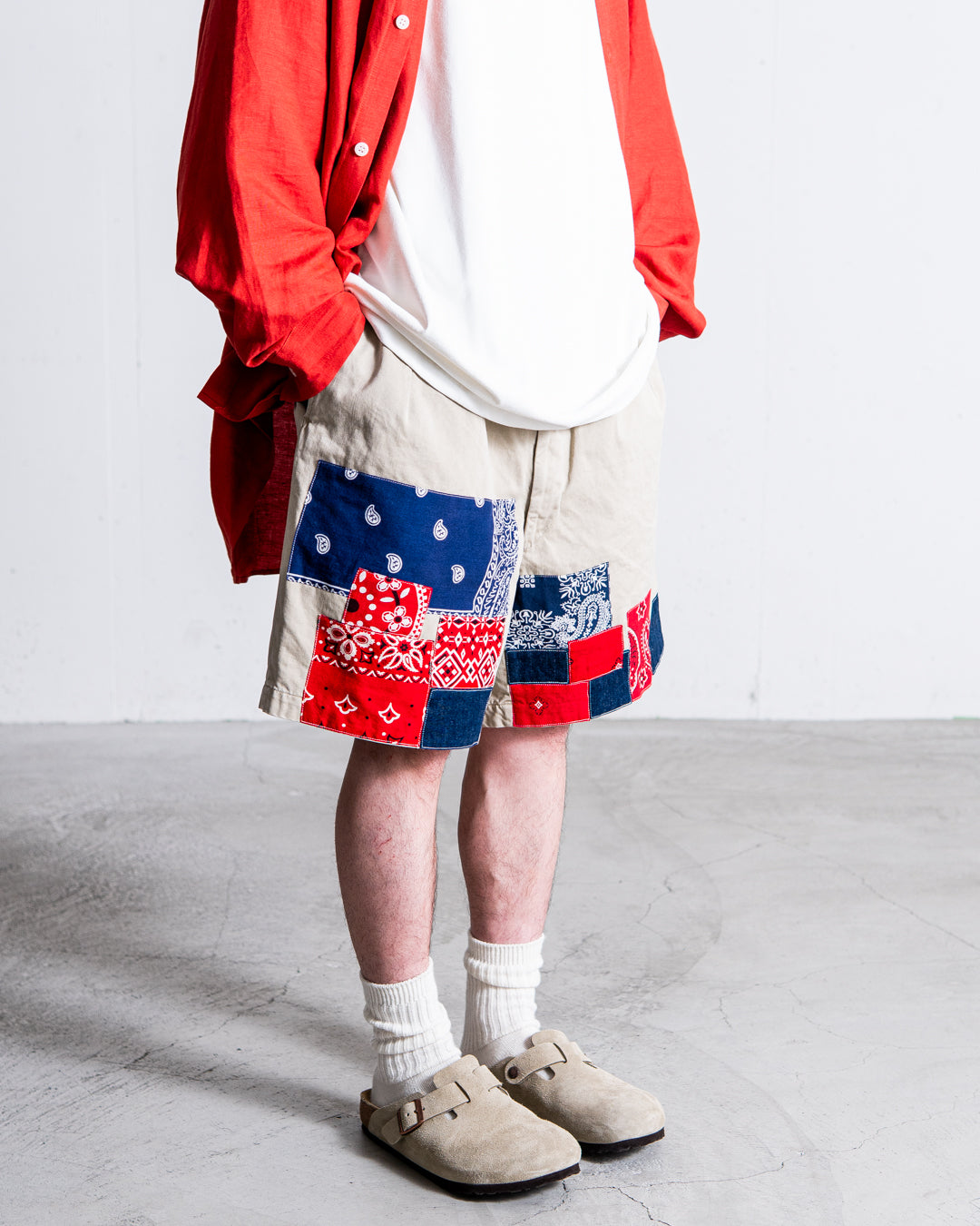 BOWWOW BANDANA REMADE CHINO SHORTS